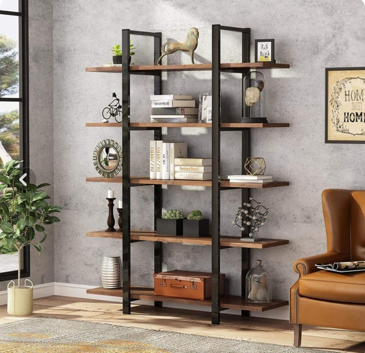 کتابخانه مینیمال پینترستی مدل B801 - MDF طرح