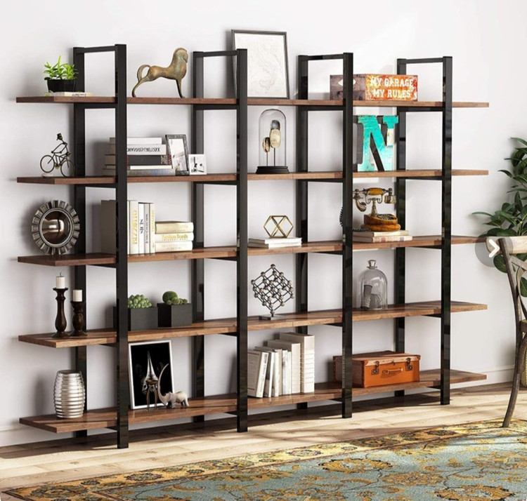 کتابخانه مینیمال پینترستی مدل B801 - MDF طرح